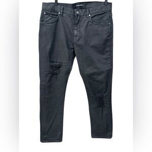 Helmut Lang Men's Black Distressed Jeans Size 34